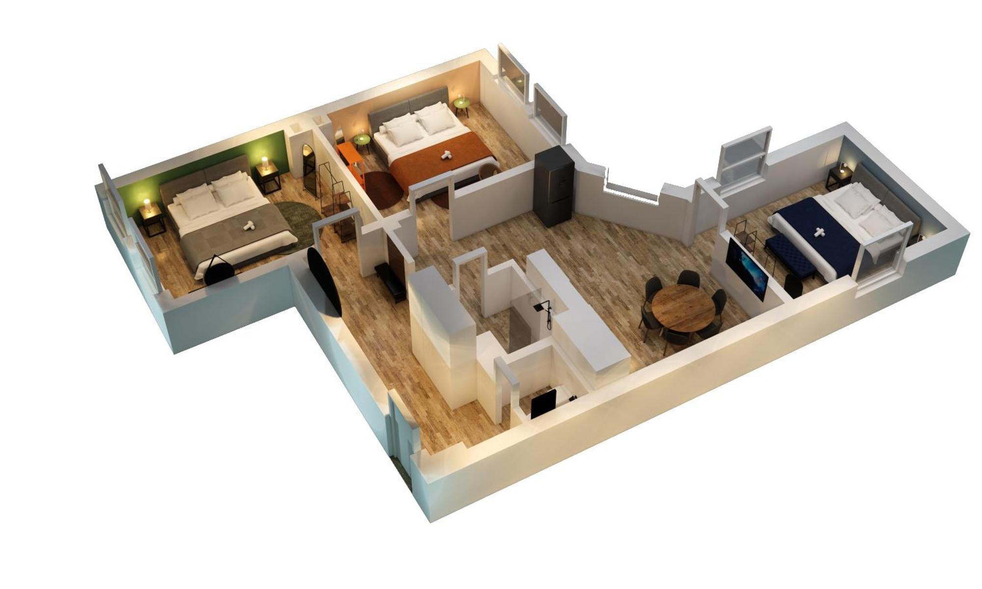 Olive - 3x Kingsize Bedrooms - Free Parking Apartment *
